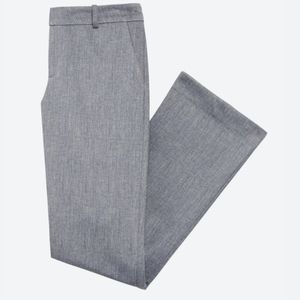 Gray Flared Dress Pants
